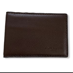 Coach wallet card slot brown small